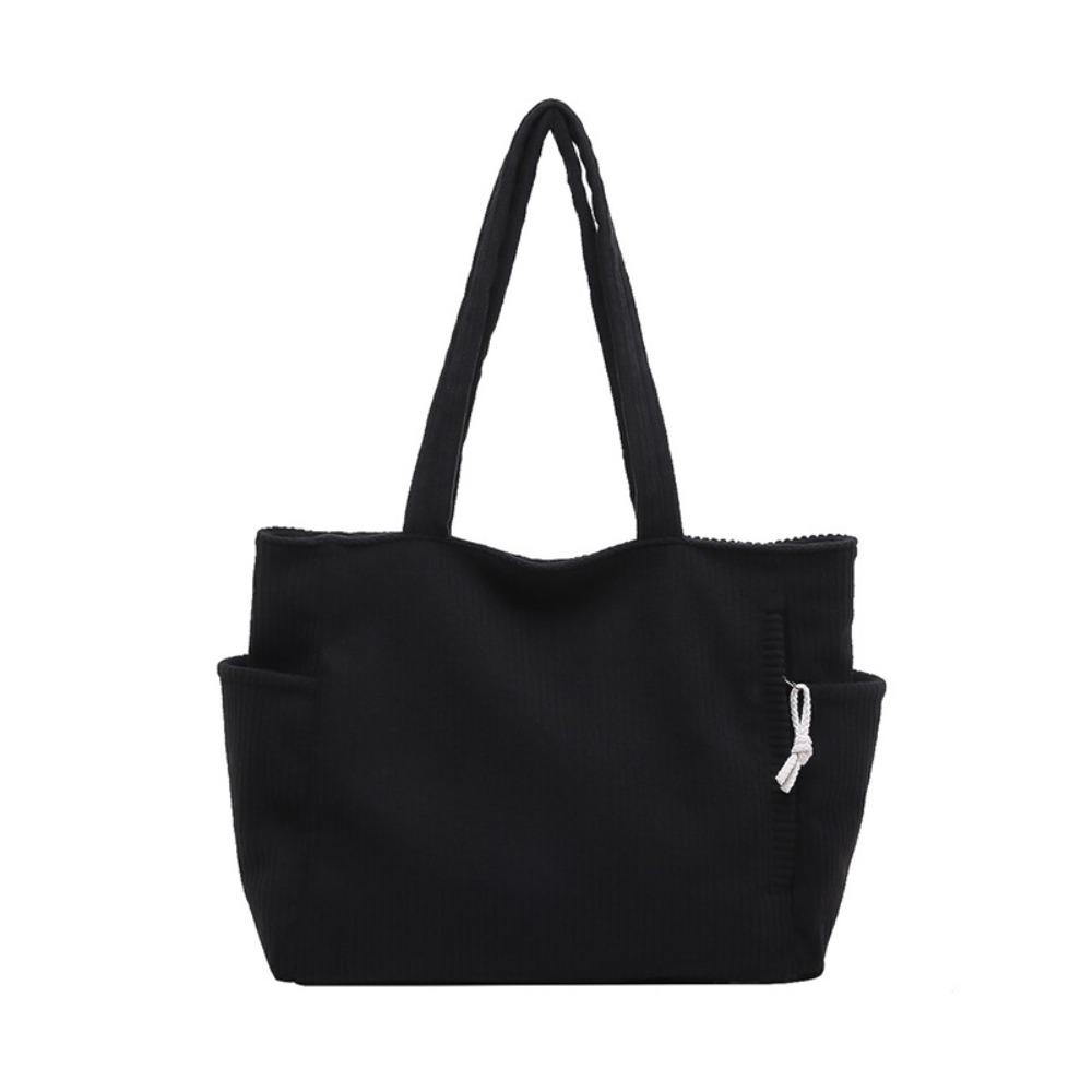 Shoulder Strap Leisure Shoulder Bag Large Capacity Women Tote Bag Casual Corduroy Handbag  Travel