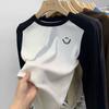 Girls Slim Fit Long Sleeve T Shirt Spring Autumn Middle Big Kids Student Cotton Base Layer Top Casual Children Clothes