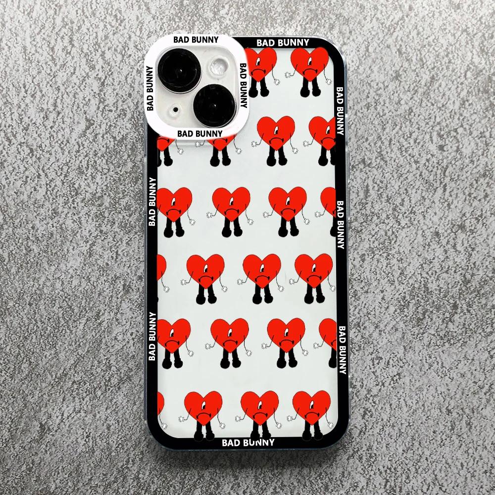 Yo Perreo Sola Bad Bunny Maluma Phone Case For iPhone 11 12 13 14 15 Pro Max Mini XS X XR SE 7 8 Plus Cover Transparent Fundas