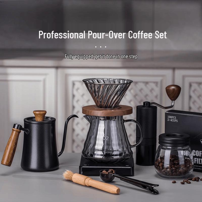 Portable 14-Piece Pour Over Coffee Gift Set