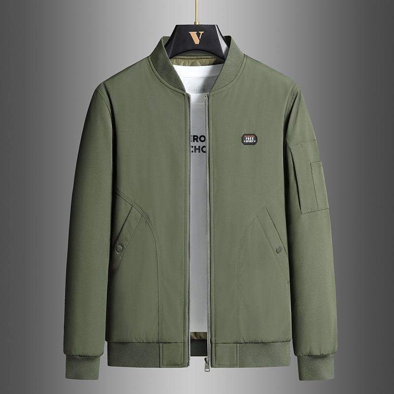 

Хлопковая куртка с воротником бейсбол мужская зимняя рабочая куртка куртка пилота мужская куртка большого размера повседневная толстая хлопковая куртка 8XL зелёный