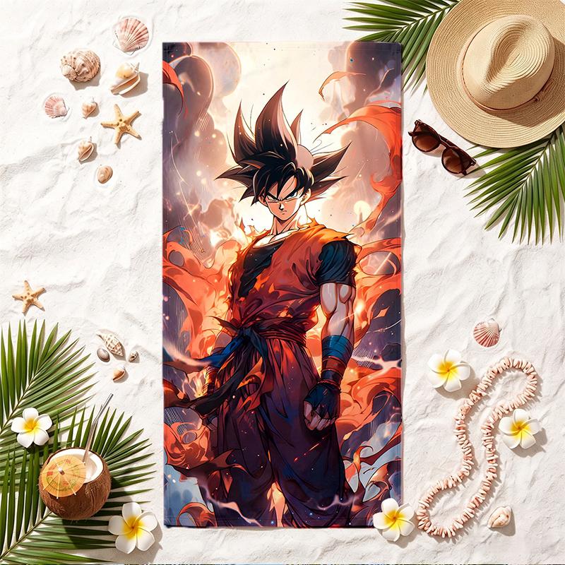 Dragon Ball Soft Beach Towel Stylish Beach Pool Towel for Summer Seaside Vacation Travel