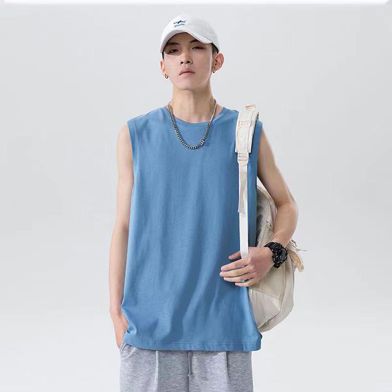 Men's Summer Sports Sleeveless Wide Shoulder Vest