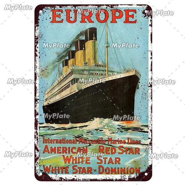 [MaPalte] Vintage Klassischer Film Titanic Metallschild Blechschild Café Dekoration Plakette Heim Wanddeko Barschild Heimdeko Poster