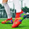 New Red Football Shoes Men Women Society Soccer Cleats Professional Training Shoes Outdoor Men's Artificial Grass Soccer Cleats