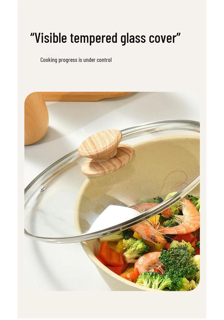 Maifan Stone Non-Stick Universal Pan for Gas & Induction Cooktops – Ideal for Steak & Stir-Fry