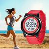 Men's Digital Sports Watch, Ultra-Thin, Simple Design, Unisex, Waterproof, Multi-Function, Date/Day/Alarm/Stopwatch, LED Light, Time Zone Switching, S