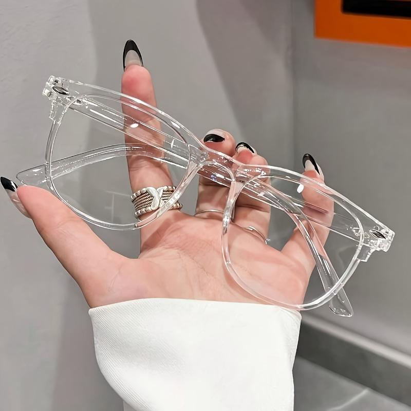 1pcs Large Square Anti Blue Light Glasses, Fashionable Retro Neutral Anti Blue Anti Radiation Glasses