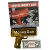New Peculiar Squirt Money Gun Toy Money Gun Paper Money Squirt Money Gun Party Game Wedding Shooting Money Black Box
