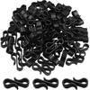 Mini Gutter Hooks, 6 Mm S-shaped Plastic Light Hooks Weatherproof Outdoor Lighting Accessories For Christmas Festival Party Birthday Anniversary (blac