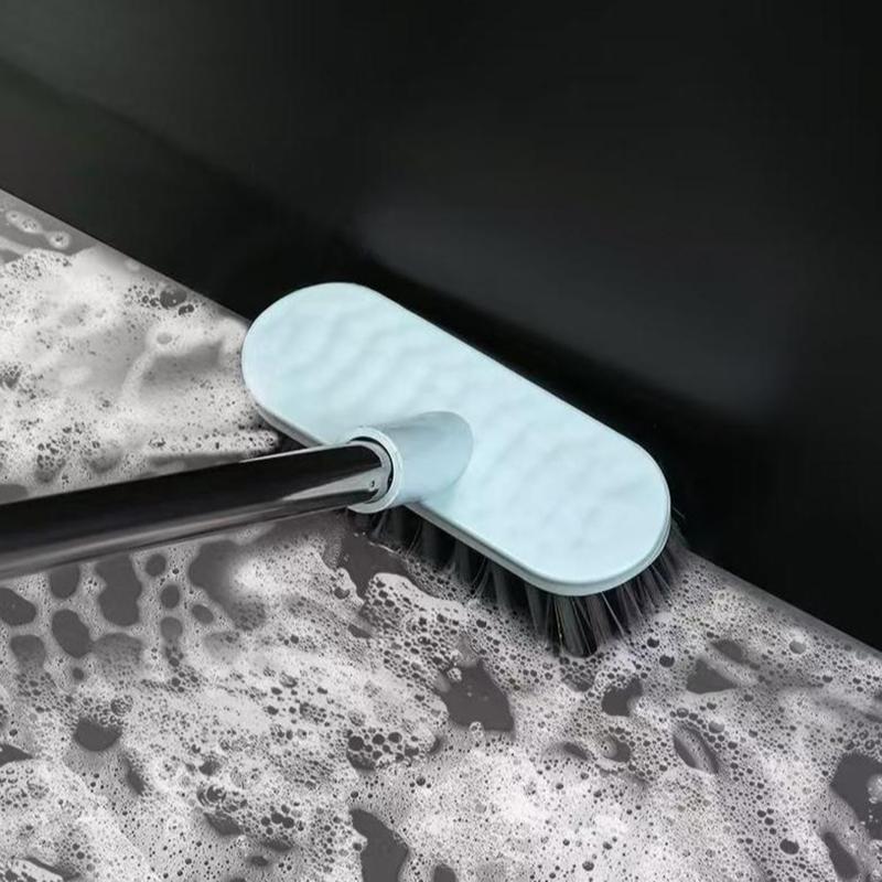 Floor Scrub Brush With Long Handle,Multi-Purpose Heavy Duty Hardwood Floor Scrubber,Cleaning Balcony Patio Garage Outdoor/Indoor