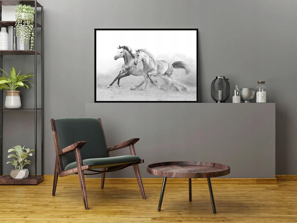 Picture poster In a frame 43x33 cm Horses P904