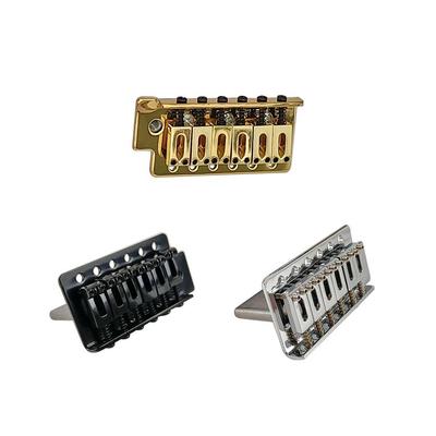 Fender ST Single Tremolo Bridge, Six-String Through-Body Vibrato System, Electric Guitar Accessory - Silver, Black, Gold.