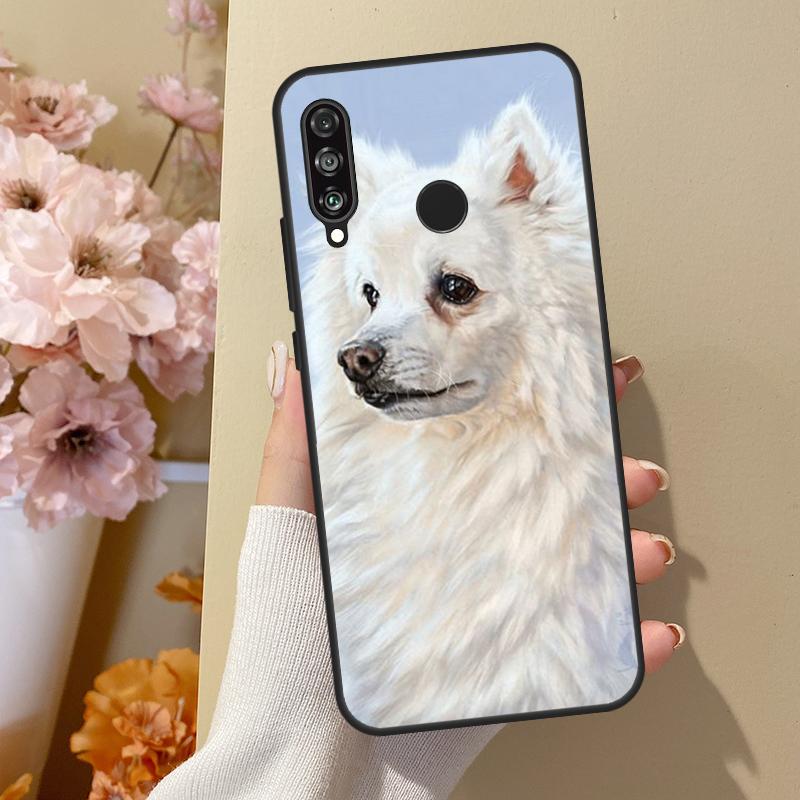 Japanese Spitz Dog For Huawei Nova 7i 8i 11i 12i 12s Y73 Y70 Y90 Y60 Y72 Y61 Y91 9 10 SE P30 Pro P40 Lite Case