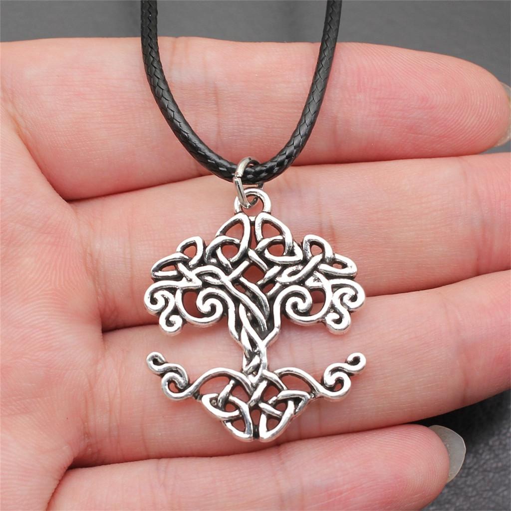 Tree of Life Nature Growth Pendant Antique Bronze Metal Daughter Choker Necklace Trendy Gift