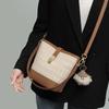 Portable Fashion Casual Bucket Bag Women's Autumn and Winter New Versatile Woven Shoulder Bag Premium Messenger Bag