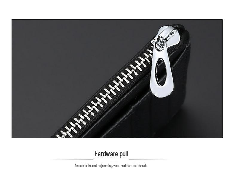 Porte-cartes ultra-fin en cuir véritable avec plusieurs fentes