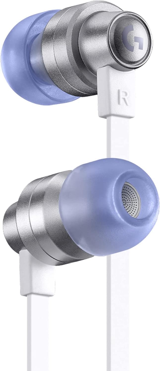 

Logitech G333 Gaming with Volume Compatible with and Warranty Earphones, Wired, White, In-Line Mic, 3.5mm USB-C, Control, PS5, PS4, Switch, PC, белый