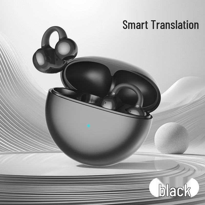 Q72 Wireless Bluetooth Clip-On Earbuds: Noise Cancelling, Long Battery, Comfortable for Sports.