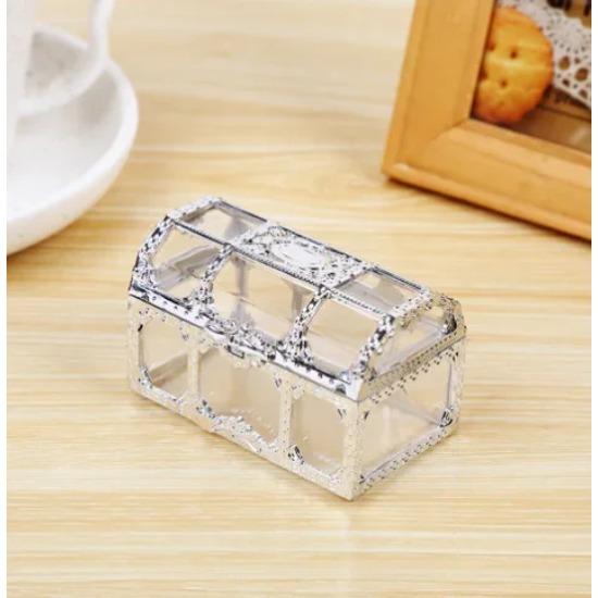 Retro Transparent Treasure Box Candy Jewelry Treasure Box Wedding Candy Box Jewelry Box Holder Organizer Earrings Earrings