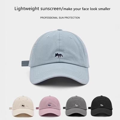 1Pcs Fashion Cartoon Fox Embroidery Baseball Caps Men Women Hip Hop Hat Summer Breathable Sun Mountaineering Hat