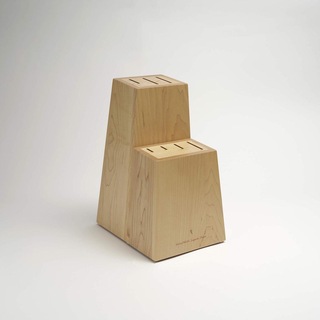 Kai Corporation Michel BRAS Knife Block Type II Maple Wood Knife Storage BK0015 (7 knives) - -