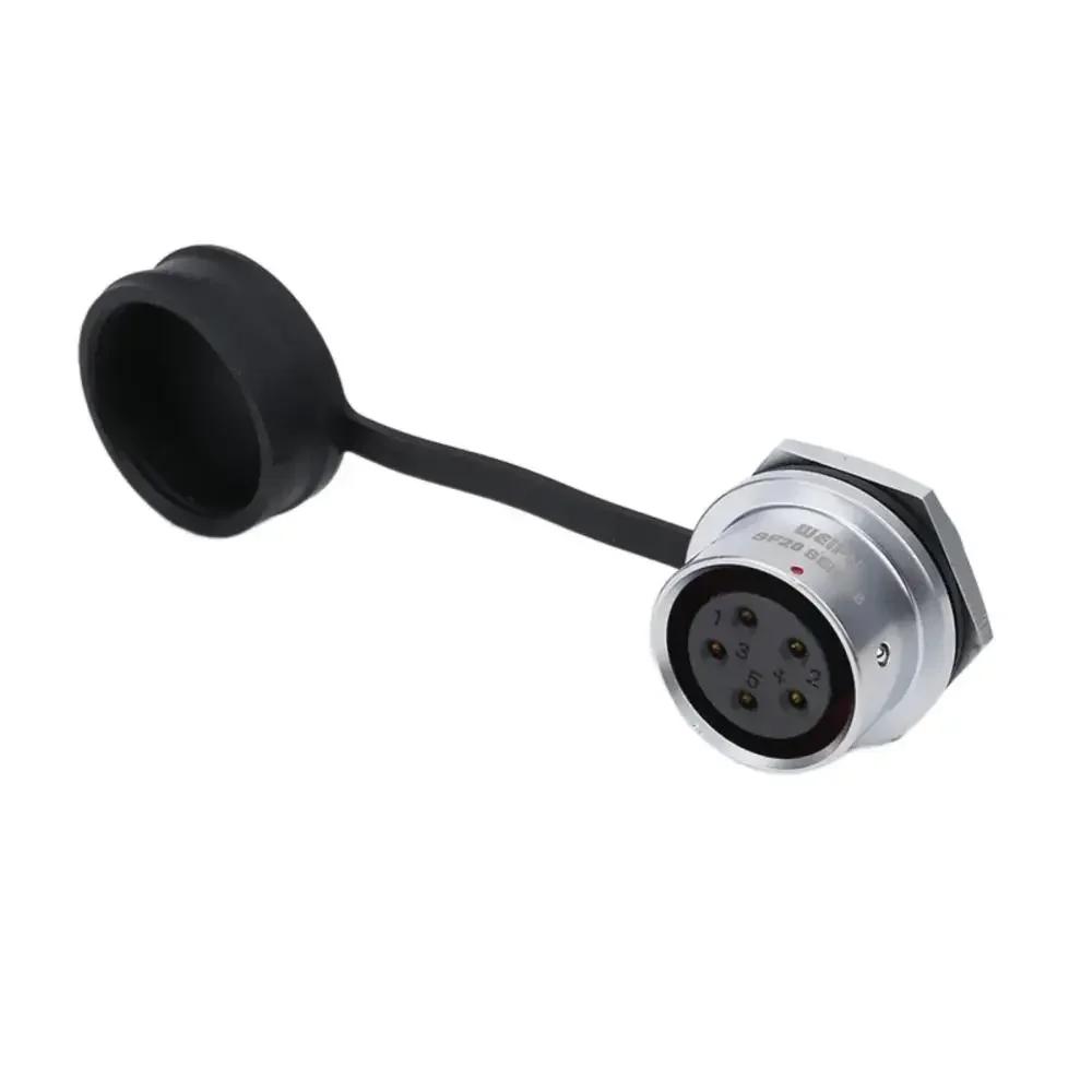 WEIPU SF20 SF2010/P SF2012/S Waterproof 2 3 4 5 6 7 8 9 12 15 Pin Industrial Power Aviation Connector M20 Rear Nut Seat IP67