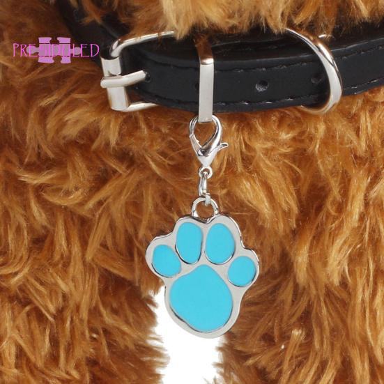 Buy Dog Accessories Paw Dog Puppy Cat ID Name Tags Collar Pendant Charm Pet Accessories at
