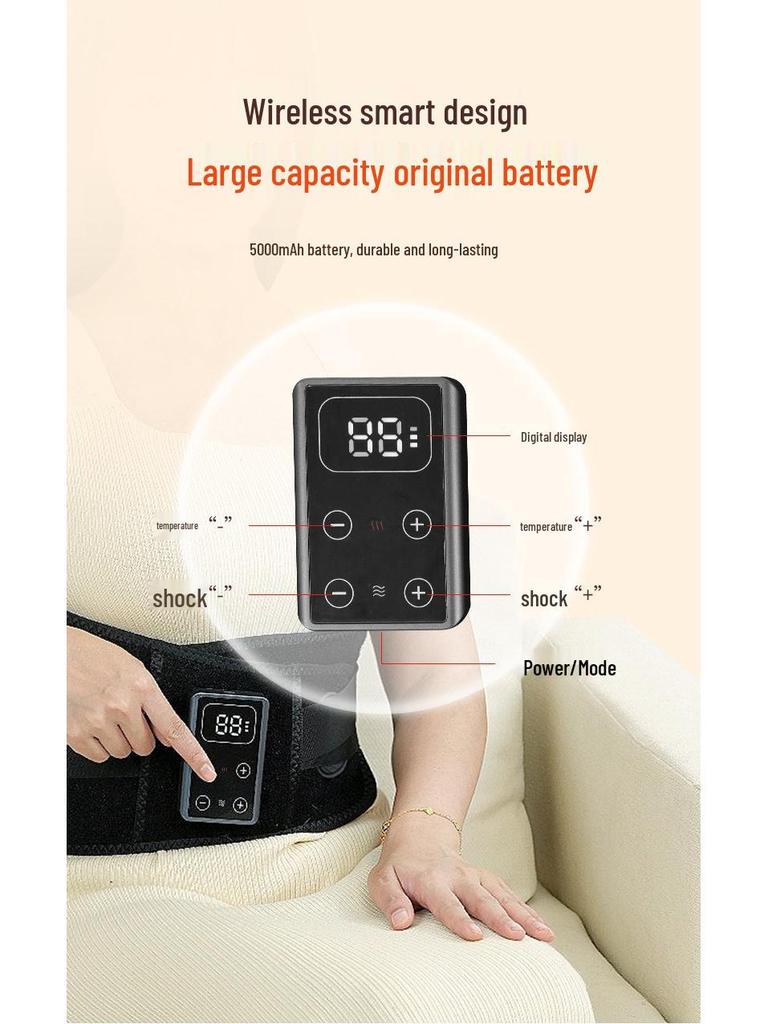Cross-Border Smart Waist Massager with Bionic Spine Support and Moxa Heating