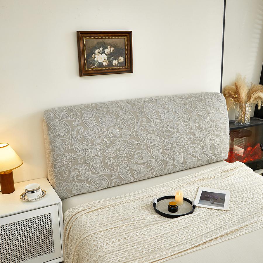 

1 шт. Водовідштовхувальна наволочка на узголів я ліжка, з квітковим візерунком, в язана, еластична, жаккардова, для ліжка в спальні S