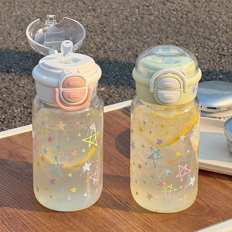 2026 Stylish Double Wall Water Cup for Girls with Straw - Portable Summer Design