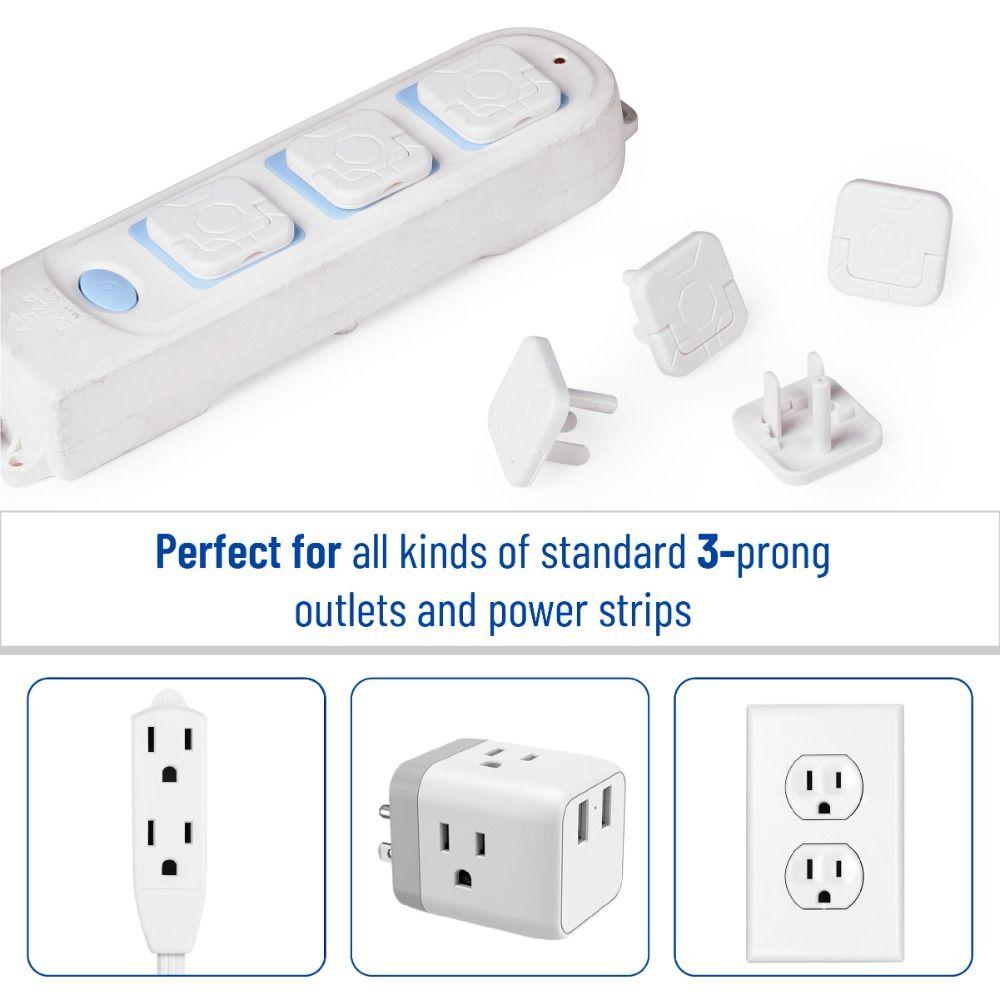 10Pcs US Standard Outlet Plug Cover Baby Safety Plug  Home Nursery Bedroom Living Room Baby Safety