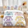 Hatsune Miku Cyberpunk Neon City Duvet Cover Set Anime Bedding With Pillowcases Gaming Room Teen Bedroom Decor Gift For Fans
