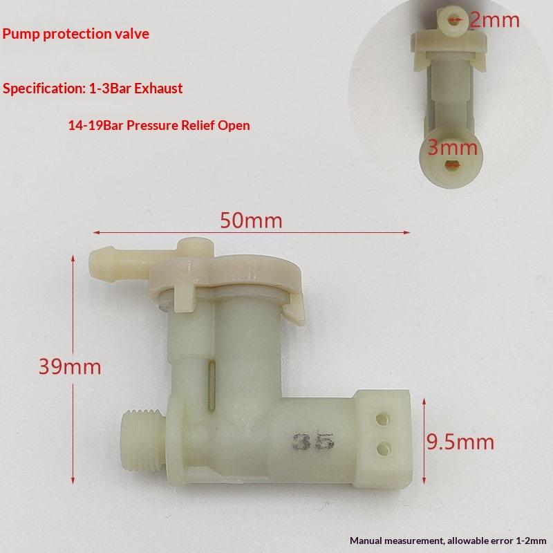 

1PCS Plastic White Universal Coffee Machine Replace Accessories: OPV Pressure Relief & Regulation Valve Silent Protection Valve