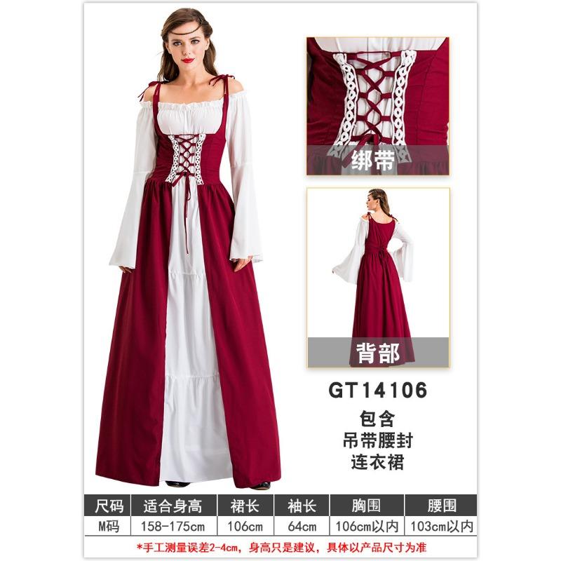 

Винтажный Хэллоуин Рождество Костюм для двора Взрослый Женский Золотой Бархат Платье Великолепное Благородное Платье на бретелях Платье M