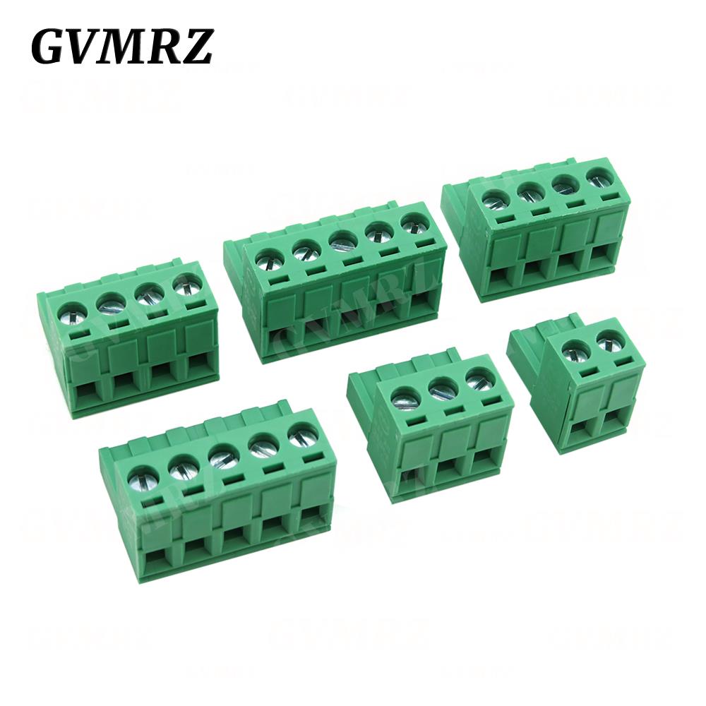 5PCS KF2EDG 2EDGK 5.08mm Terminal Block Female 5.08 PLUG-IN PCB Connector 2EDG PCB 2P 3P 4P 5P 6P 7P 8P 9P 10P 12P