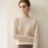 Women's Pure Cashmere Pullover - Half-High Collar, Loose Fit, Warm Autumn/Winter Knit Sweater.