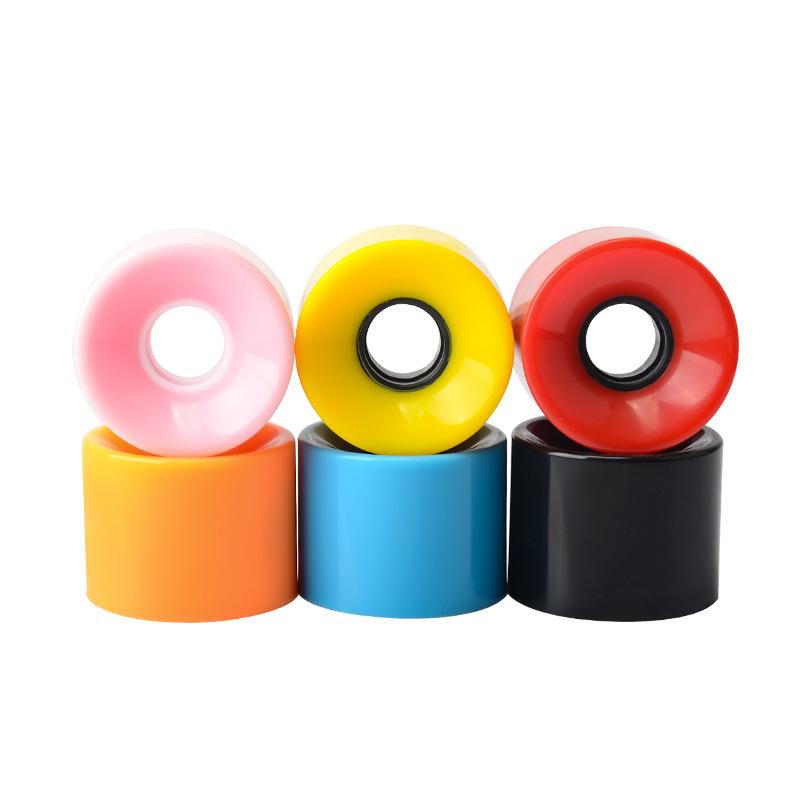 4Pcs/Set Skateboard Wheels High Quality Land Surf Longboard 78A PU Wheel 60x45MM Elastic Skateboarding Roller