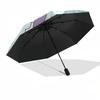 Stitch, Floral Themed Automatic Opening and Closing Umbrella, Brightly Colored 8-rib Portable Umbrella, Suitable for Men and Women, A Perfect Gift for