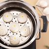 Stainless Steel Round Steamer Rack with Detachable V-Shaped Stand for Steamer Cooking Stackable Vegetables Dumplings Fish Seafood Versatile