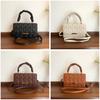 Pu Crossbody Bag For Women Small Square Design With Stitching For Daily Casual Use