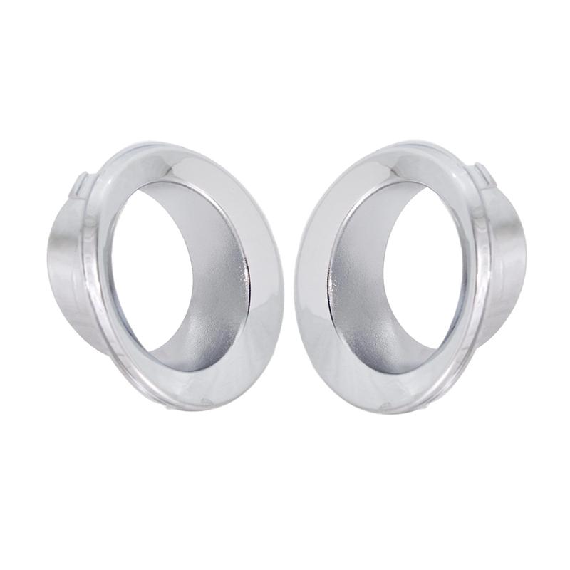 1Pair Front Fog Light Trim Bezel Chrome Base For MINI For COOPER 4Cyl 1.6L Base 05-08 Direct Replacement Exterior Parts