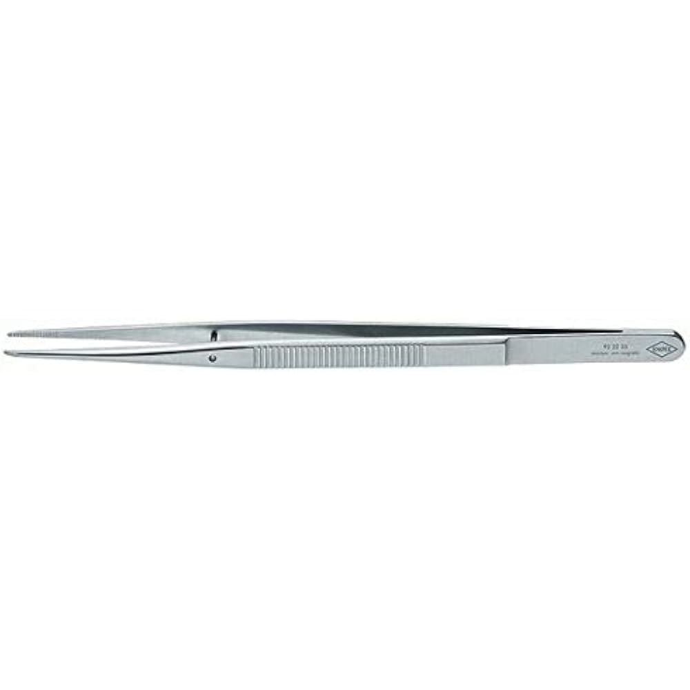 KNIPEX precision tweezers total length 155 mm with guide pin 9222-35