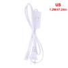 Tube T5 Us /Eu Plug Switch Cable 1.2M Power Adapter 110V 220V 230V Lighting Accessory 30Cm Connection Wire For Led Lamp