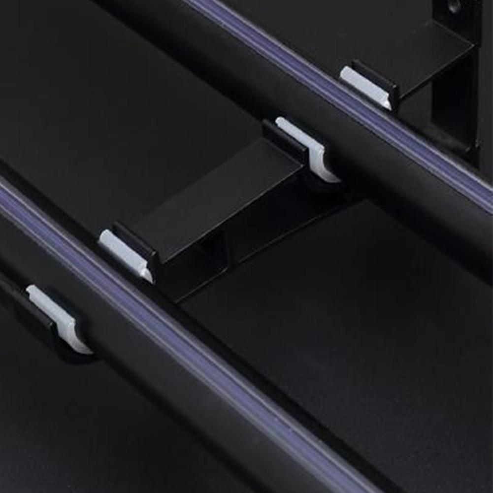 2 Pack Double Curtain Rod Brackets Wall Mount Bracket Aluminum Alloy Curtain Rod Hanging Hardware Double Rod Curtain Brackets