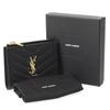 Saint Laurent Women's Bifold Mini Wallet In Caviar Leather, Size 575879 BOW01 1000, Black [Parallel Import]