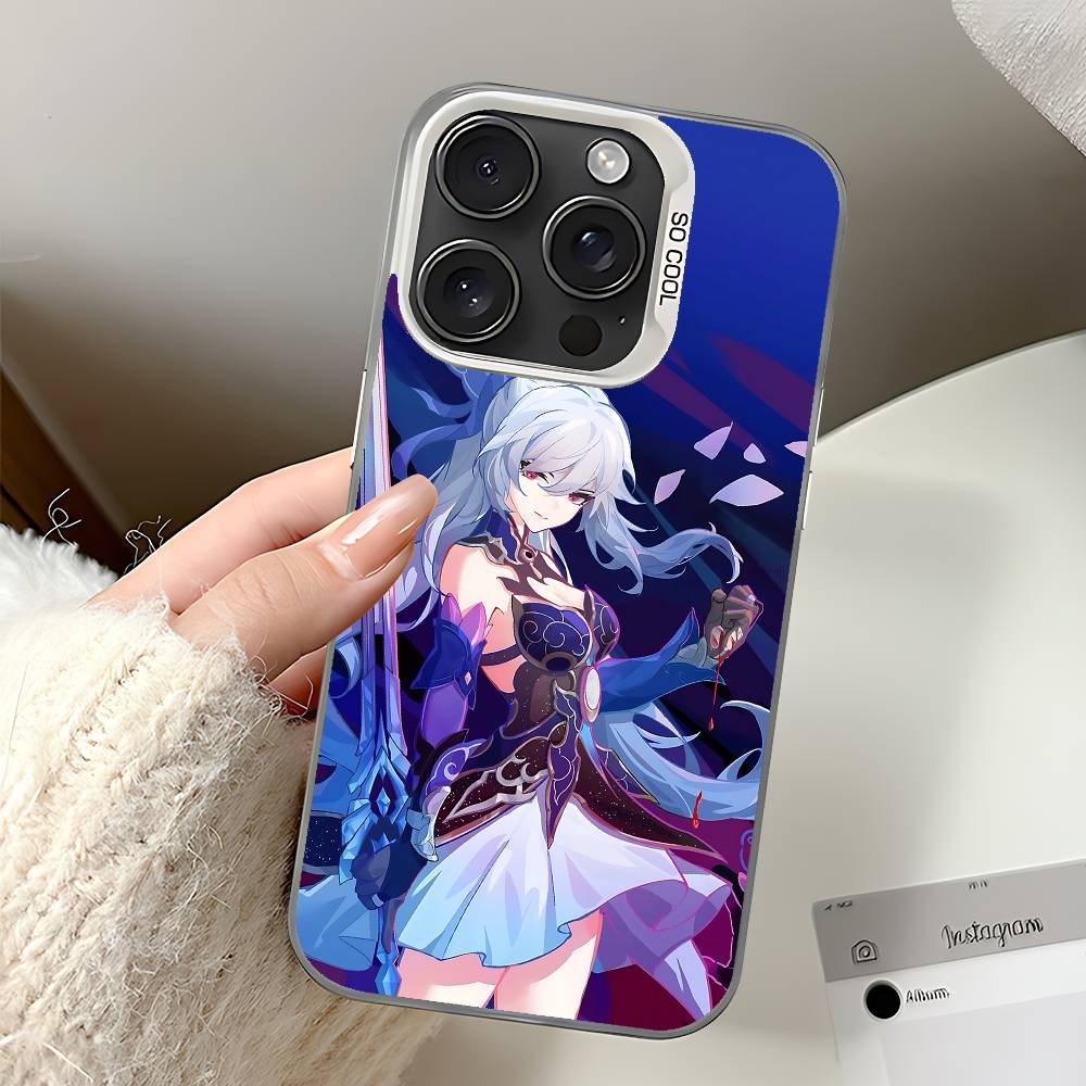 Jingliu Phone Case For IPhone 17 16 15 14 13 12 11 Pro Max Plus Color Shockproof Back Silver Cover