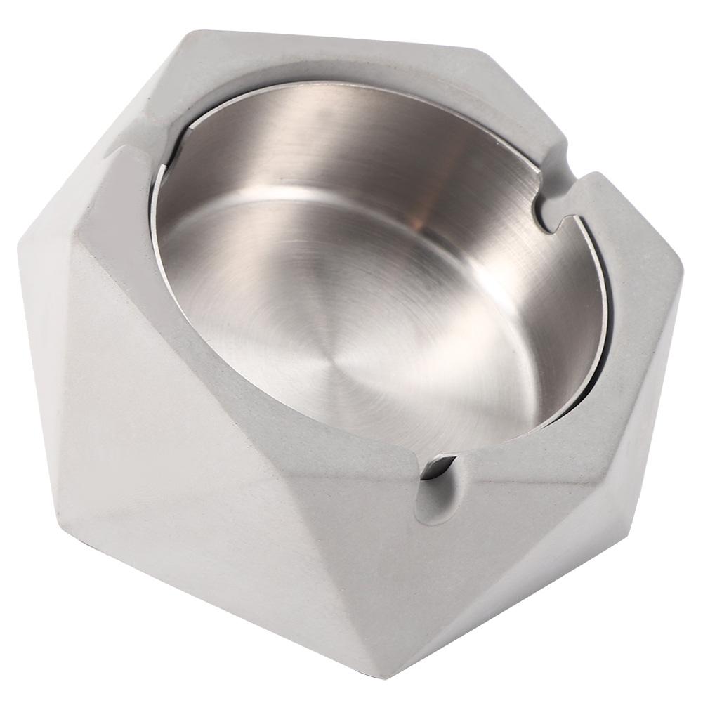 Nordic   Geometric Cement Ashtray Cigarette Ashes Tray Holder for Home Living Room