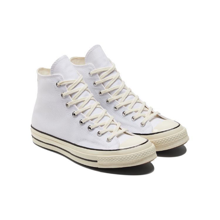 Converse Chuck Taylor All Star 70 Hi Vintage Canvas White Unisex Sneakers Black Egret A02304C