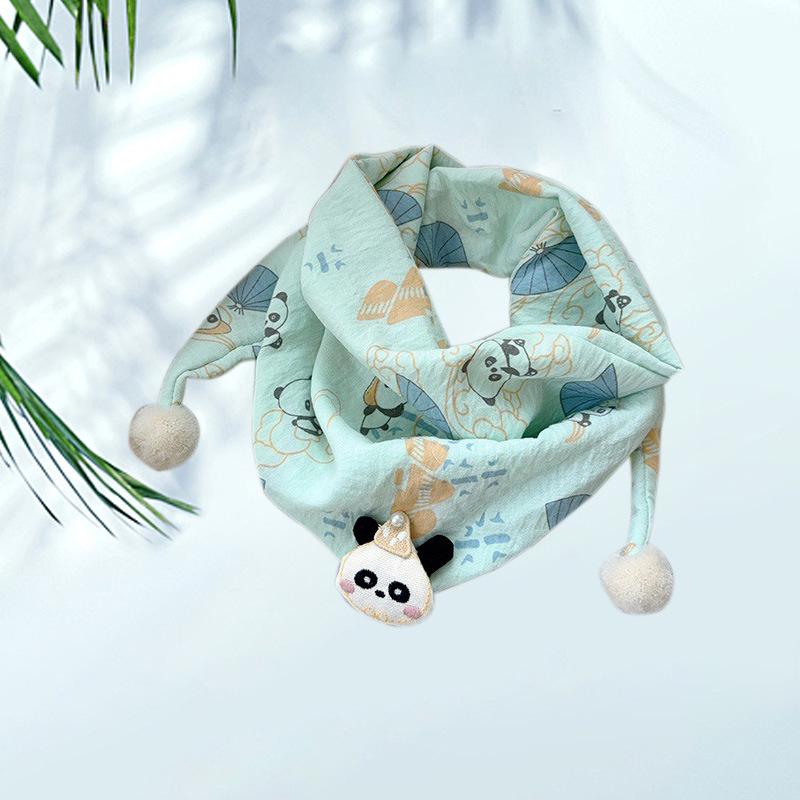 2025 Cute Children's Triangle Scarf - Warm & Versatile Neck Warmer for Autumn & Winter